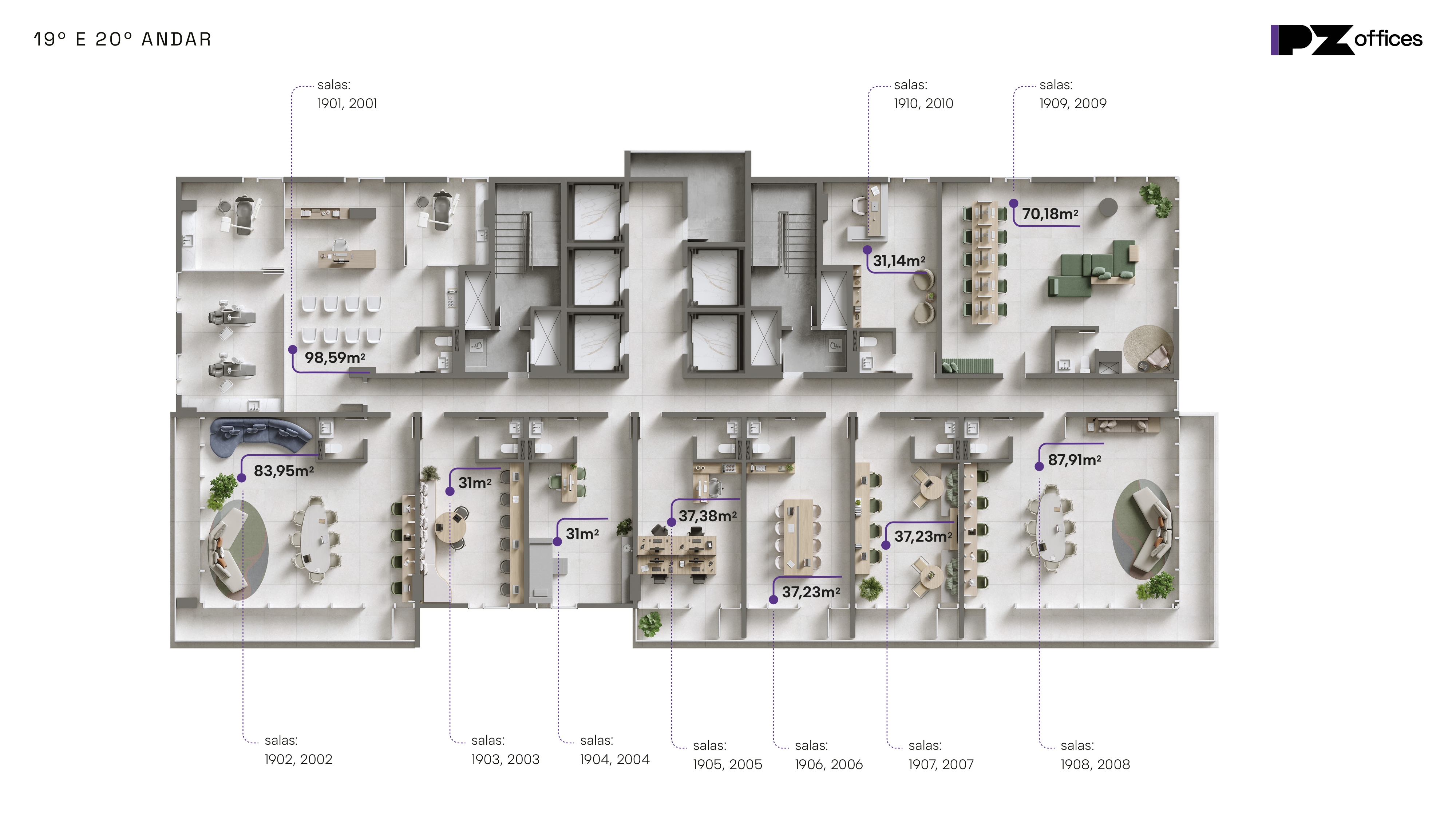 Planta PZ Offices — opção 8